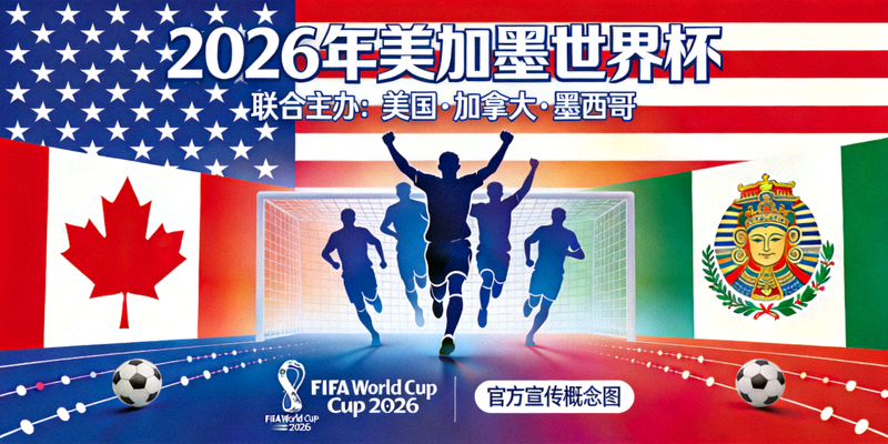 2026年美加墨世界杯官方宣传概念图